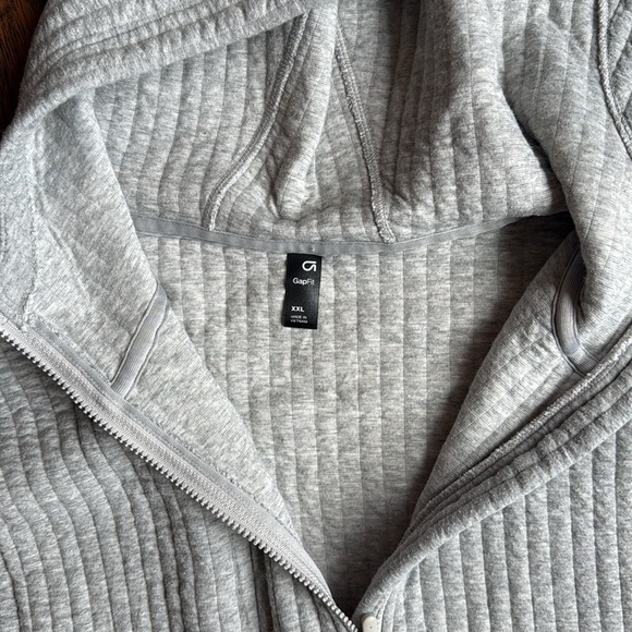 Women's Gap Fit  Athletic Pocket Gray Hoodie Sweatshirt Size XXL (HU) - Picture 6 of 8